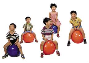 Play therapy equipment for occupational therapy like adaptive swings, balance balls, exercise balls, and more.