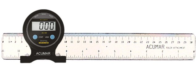 Ruler for Acumar Digital Inclinometers